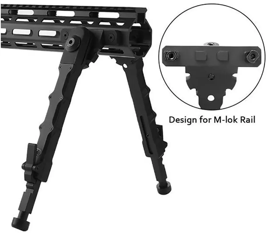 360 degree rotation V9 M-LOK bipod tactical bipod metal with mou